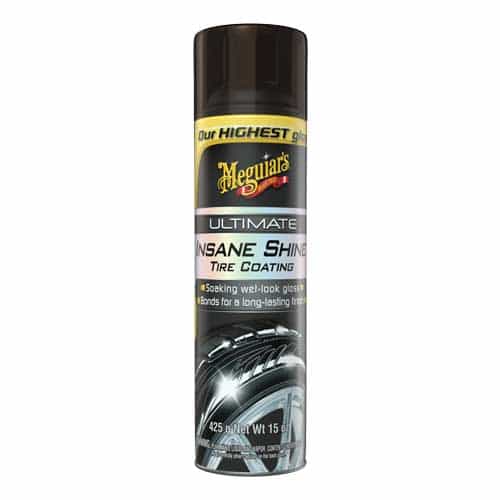 meguiar's ultimate insane tire shine aerosol spray can