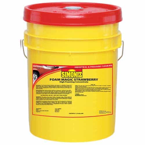F1252005 Simoniz Strawberry Foam Magic 5 Gallon Bucket