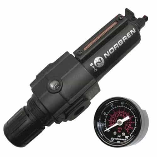 Norgren B73G regulator and filter with gauge