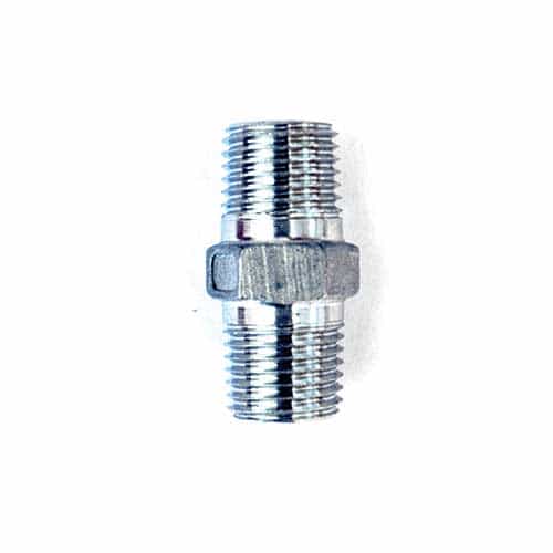 Stainless Steel Hex Nipple 1/4"M x 1/4"M