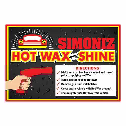 Hot Wax sign