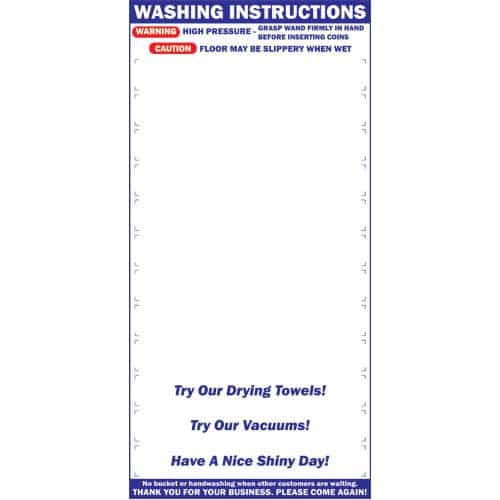 12 Position Lexan Menu Sign