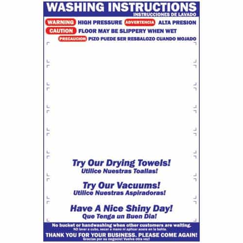 8 Position Lexan Menu Sign - Bilingual