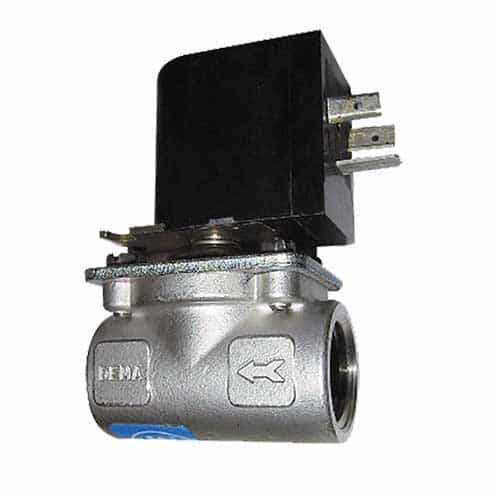 Dema Solenoid Valve 1/2" Stainless Steel 120V DIN