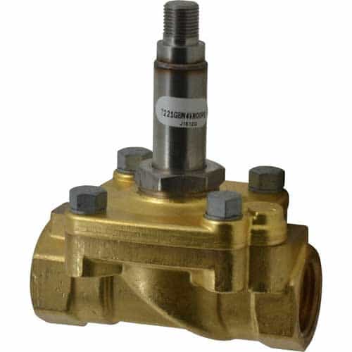 Parker 7221GBN4VN00 2-Way Normally Closed Brass Pressure Vessel, 1/2 IN.