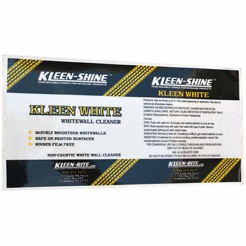 Kleen White Bottle Decal