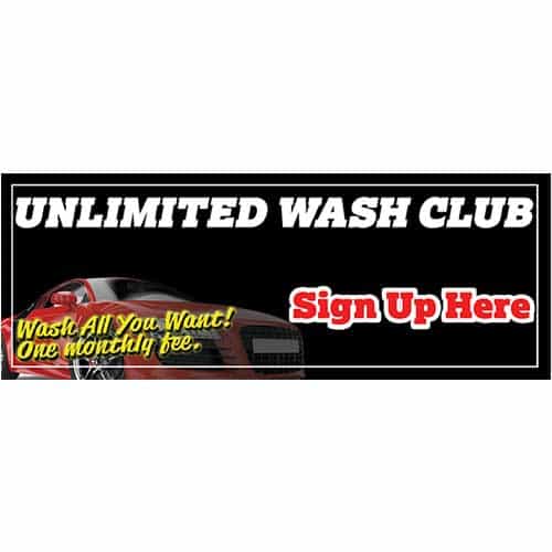 Unlimited Wash Club Banner