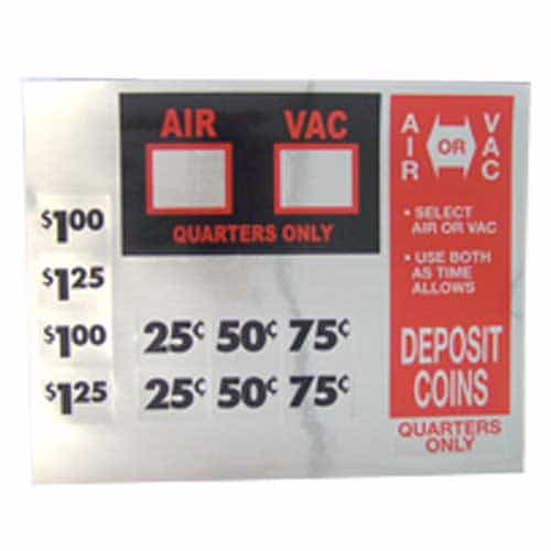 10239600 GinSan Air/Vac Selection Decal