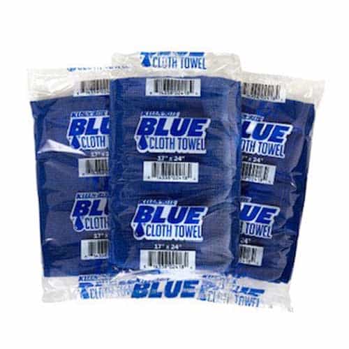 Blue Cloth Car Wash Towel Wrapped