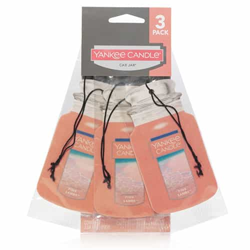 Yankee Candles Pink Sands Car Jar 3 Pack