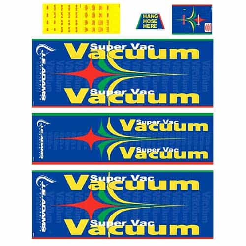 Blue Vacuum Decal Package (10 Piece)