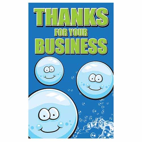 TSSWS96SM TSS Thank You Car Wash Sign