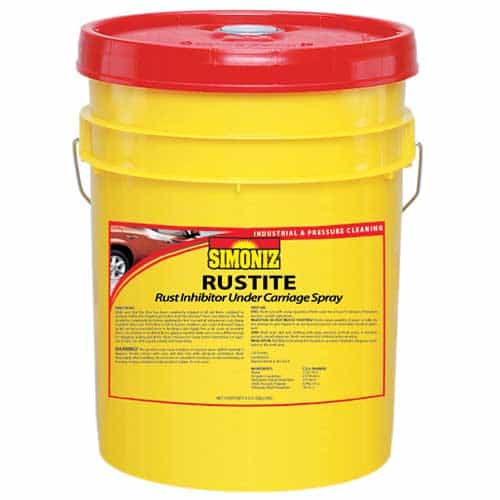 Yellow bucket with red lid