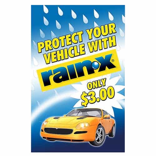 WS46SM TSS Car Wash Rain-X Windmaster Sign
