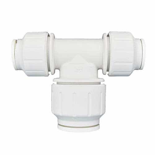 PEI3028C John Guest Acetal Plastic Tee Reducer