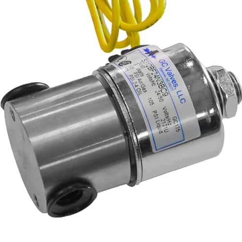 gc normally open solenoid valve with yellow power wire