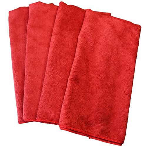 ULTRA-80RED Towels by Dr. Joe Ultra-80 Heavy Microfiber Red 12 Pack