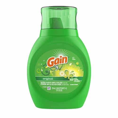 gain 25 oz laundry detergent bottle