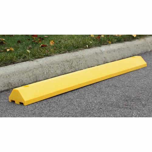 Ideal Shield 6' Yellow Parking Block for Asphalt