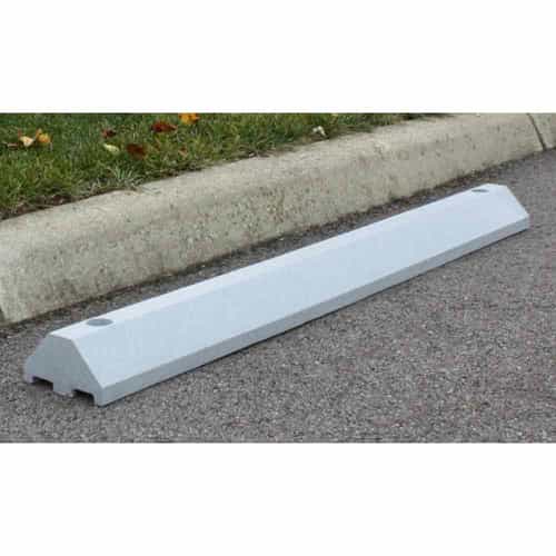 Ideal Shield 6' Gray Parking Block for Asphalt
