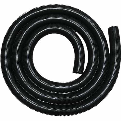 15' coil of 2" diameter Black Dura-Slide Vacuum Hose