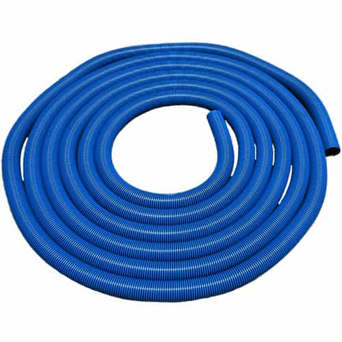 50' coil of 2" diameter Blue and Black Dura-Slide Vacuum Hose