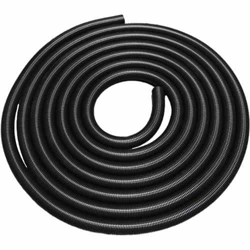 50' coil of 2" diameter Black Dura-Slide Vacuum Hose