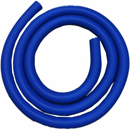 15' coil of 2" diameter Blue Dura-Slide Vacuum Hose