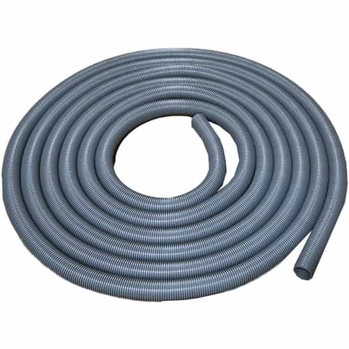 50' coil of 2" diameter Gray Dura-Slide Vacuum Hose