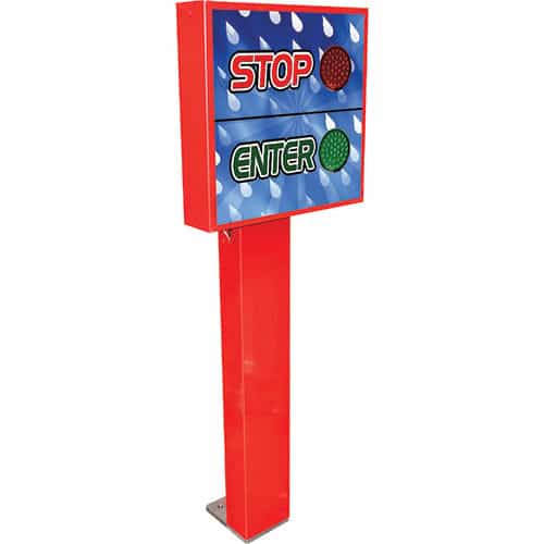 Stop and Enter Car Wash Fixture