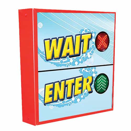 Wait/Enter Car Wash Fixture with Swivel Mounting