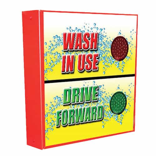 Wash in Use and Drive Forward Car Wash Fixture with Swivel Mounting