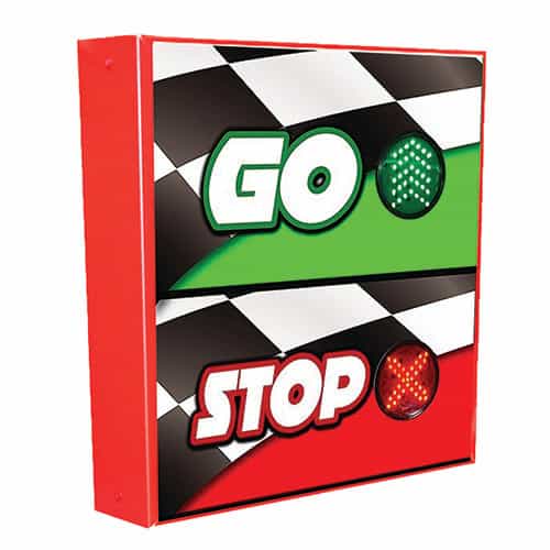 Go and Stop Car Wash Fixture with Swivel Mounting
