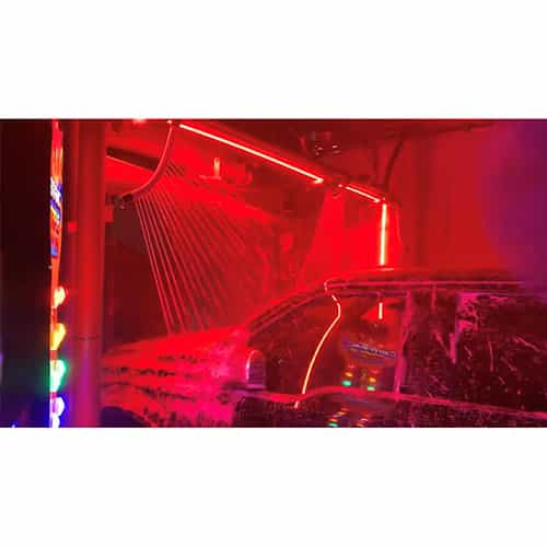 Car Wash Lights 8' Red LED on arch in tunnel car wash