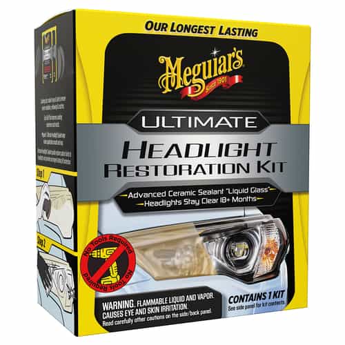 meguiar's ultimate headlight restoration kit single box