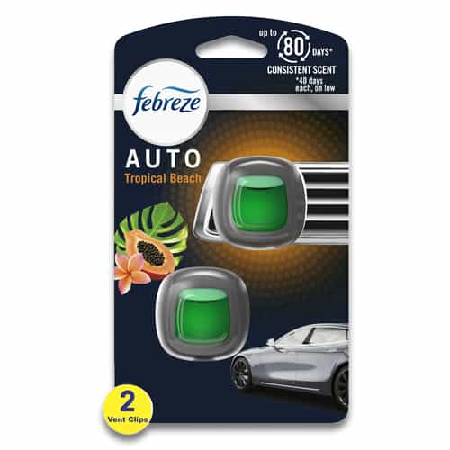 Febreze Tropical Beach Auto Vent Clips