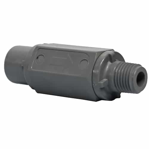 PDQ 03010129 PVC Check Valve 1/4 PCF x NPT