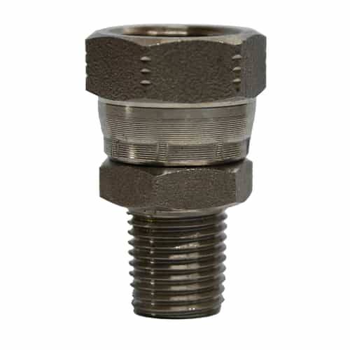 PDQ Stainless Steel Adaptor, 3/8 FNPT & 1/4 MNPT - 44553-S