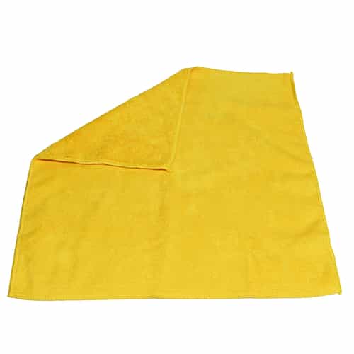 yellow microfiber car wash towel