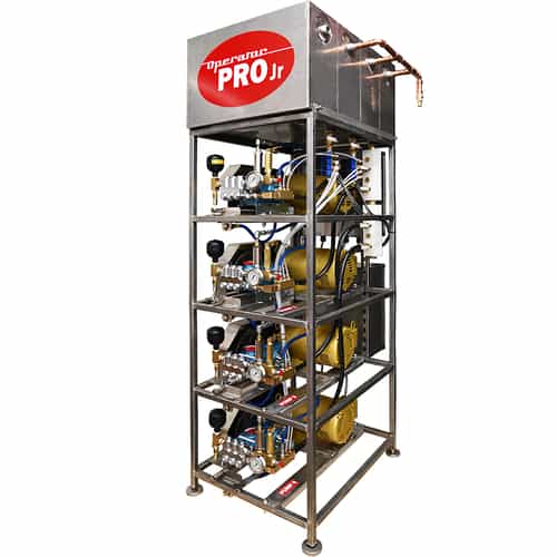 operator pro junior 3 bay high pressure pump stand