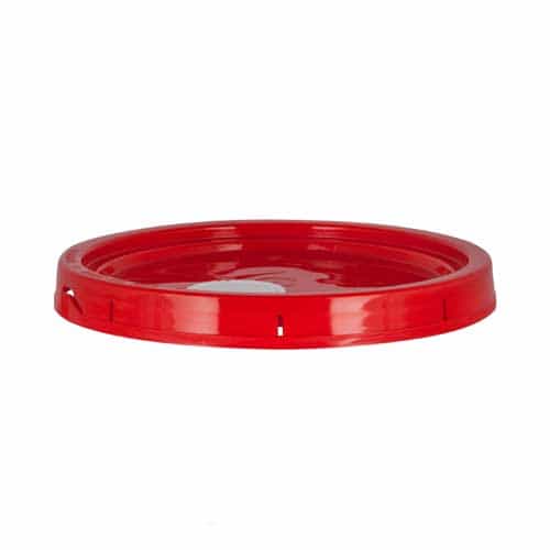Red BKT05R-SLID Plastic Bucket Lid