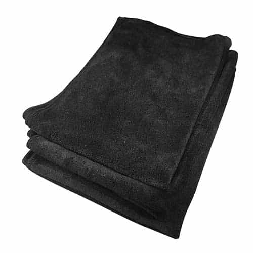 ELITE-01BLK-3EA Towels by Doctor Joe Elite-01 Black Terry Microfiber Towel – 3 Pack