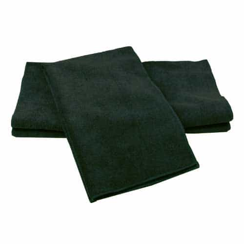 ULTRA-80BLK Towels by Dr. Joe Ultra-80 Heavy Microfiber Black 12 Pack